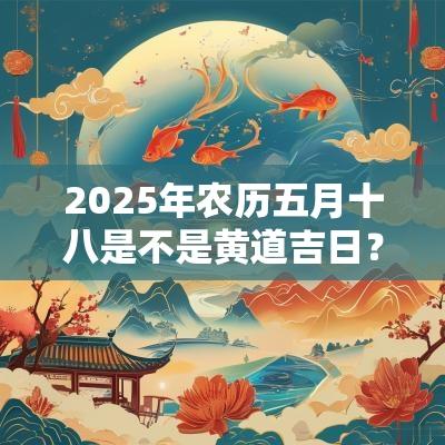 2025年农历五月十八是不是黄道吉日？卦象好不好？