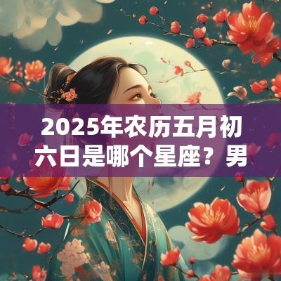 2025年农历五月初六日是哪个星座？男生的爱情如何？