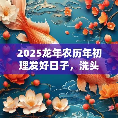 2025蛇年农历年初理发好日子，洗头发要注意什么？