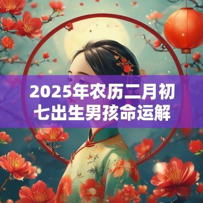 2025年农历二月初七出生男孩命运解析