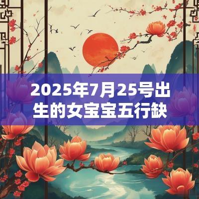 2025年7月25号出生的女宝宝五行缺土起名方法