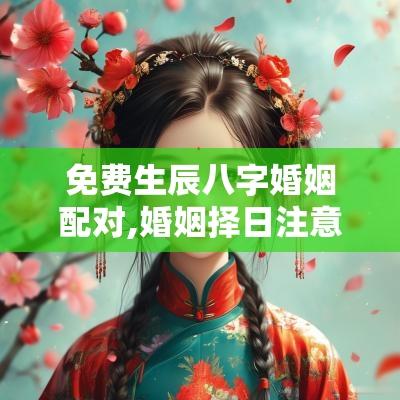 免费生辰八字婚姻配对,婚姻择日注意事项 免费生辰八字婚姻配对,婚姻择日注意事项