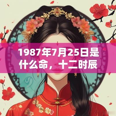 1987年7月25日是什么命,十二时辰出生命运详解 1987年7月25日是什么命,十二时辰出生命运详解