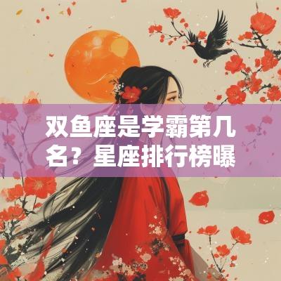 双鱼座是学霸第几名？星座排行榜曝光！