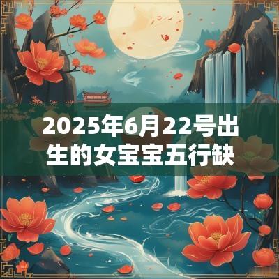 2025年6月22号出生的女宝宝五行缺木要怎么起名字