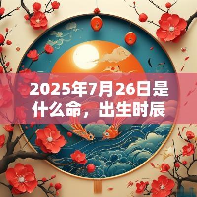 2025年7月26日是什么命，出生时辰看一生命运