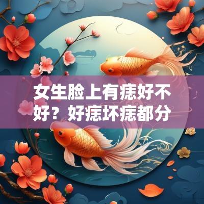 女生脸上有痣好不好？好痣坏痣都分别在哪里？