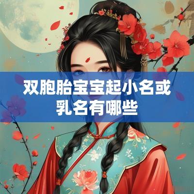 双胞胎宝宝起小名或乳名有哪些