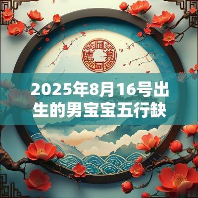2025年8月16号出生的男宝宝五行缺水要如何起名字 2025年8月16号出生的男宝宝五行缺水要如何起名字