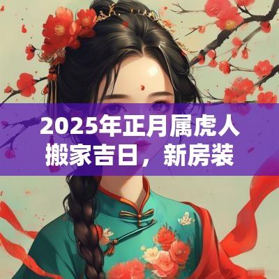 2025年正月属虎人搬家吉日，新房装修要注意什么？