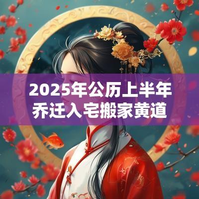 2025年公历上半年乔迁入宅搬家黄道吉日查询