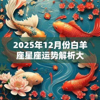 2025年12月份白羊座星座运势解析大全