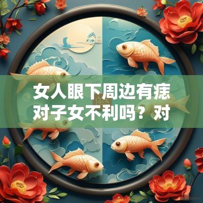 女人眼下周边有痣对子女不利吗？对婚姻家庭有影响吗？