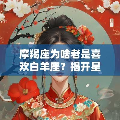 摩羯座为啥老是喜欢白羊座？揭开星座之间的爱情密码