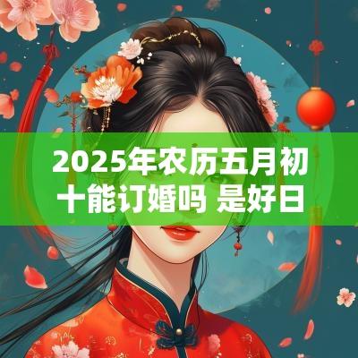 2025年农历五月初十能订婚吗 是好日子吗