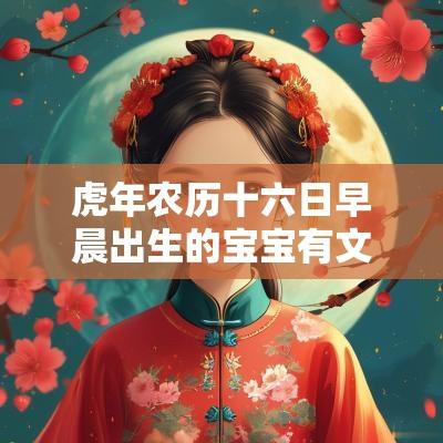 蛇年农历十六日早晨出生的宝宝有文采名字