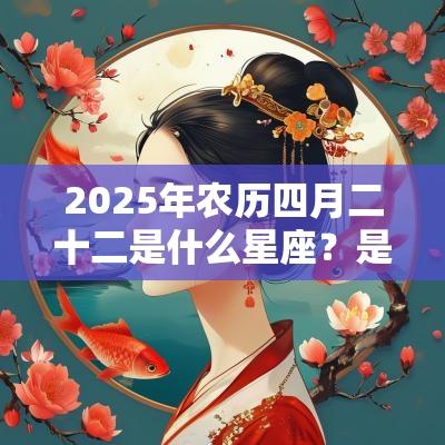 2025年农历四月二十二是什么星座？是吉日吗？