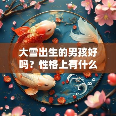大雪出生的男孩好吗？性格上有什么优缺点？