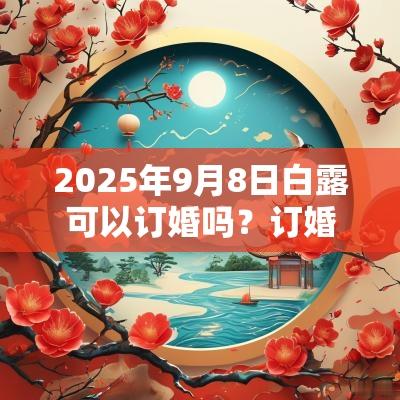 2025年9月8日白露可以订婚吗？订婚戒指怎么戴？