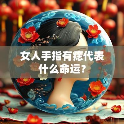 女人手指有痣代表什么命运？
