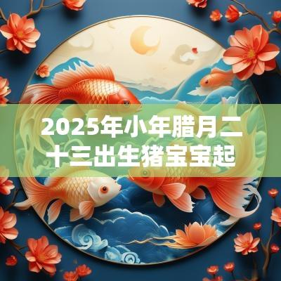 2025年小年腊月二十三出生猪宝宝起什么名字好听寓意好？