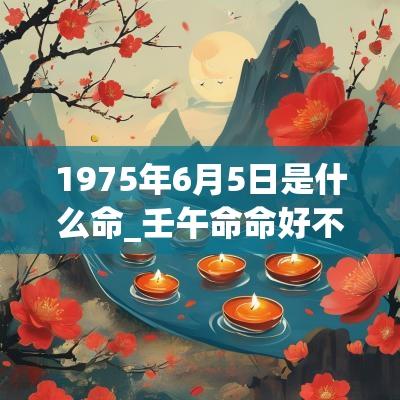 1975年6月5日是什么命_壬午命命好不好