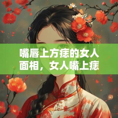 嘴唇上方痣的女人面相，女人嘴上痣面相图解