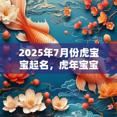 2025年7月份虎宝宝起名,蛇年宝宝名字大全 2025年7月份虎宝宝起名,蛇年宝宝名字大全