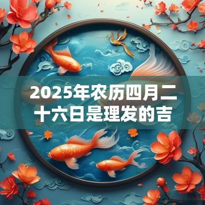 2025年农历四月二十六日是理发的吉利日吗？