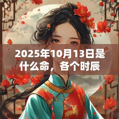 2025年10月13日是什么命，各个时辰出生的人的命运