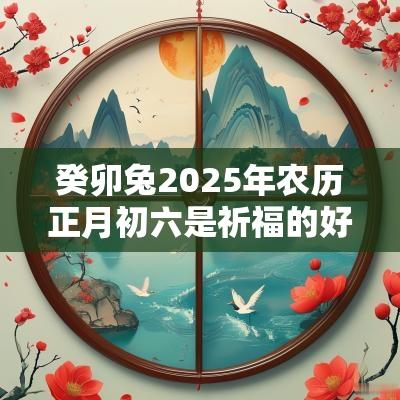 癸卯兔2025年农历正月初六是祈福的好日子吗？