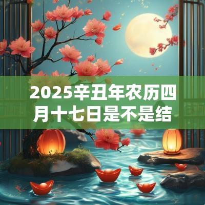 2025辛丑年农历四月十七日是不是结婚吉日? 2025辛丑年农历四月十七日是不是结婚吉日?