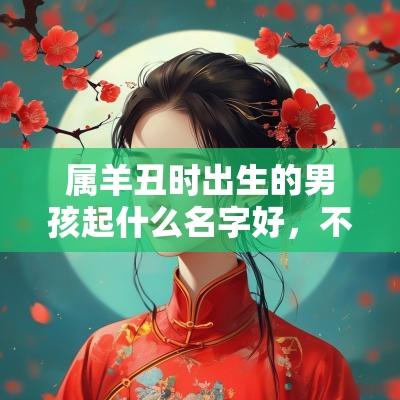 属羊丑时出生的男孩起什么名字好，不能用什么字