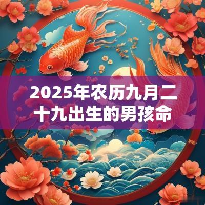2025年农历九月二十九出生的男孩命运好不好？