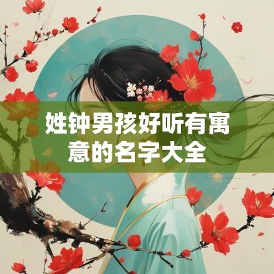 姓钟男孩好听有寓意的名字大全