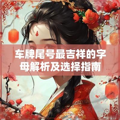 车牌尾号最吉祥的字母解析及选择指南 车牌尾号最吉祥的字母解析及选择指南