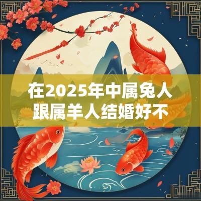 在2025年中属兔人跟属羊人结婚好不好?属兔跟属羊婚姻好吗? 在2025年中属兔人跟属羊人结婚好不好?属兔跟属羊婚姻好吗?