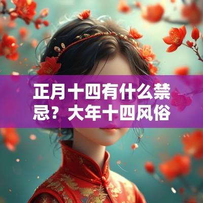 正月十四有什么禁忌？大年十四风俗习惯有哪些？