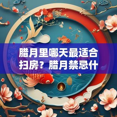 腊月里哪天最适合扫房?腊月禁忌什么事情? 腊月里哪天最适合扫房?腊月禁忌什么事情?