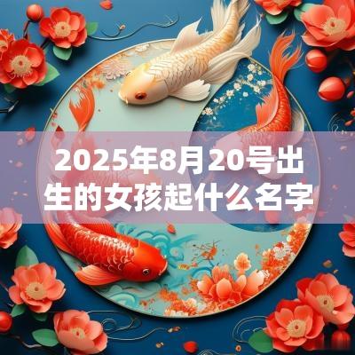 2025年8月20号出生的女孩起什么名字比较好，五行属什么