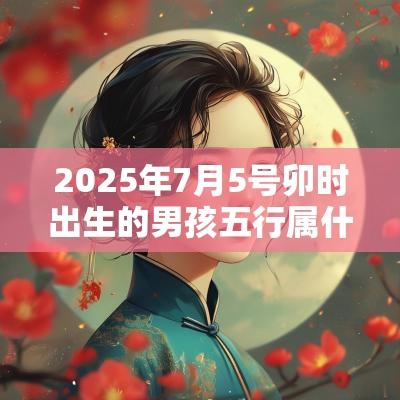 2025年7月5号卯时出生的男孩五行属什么