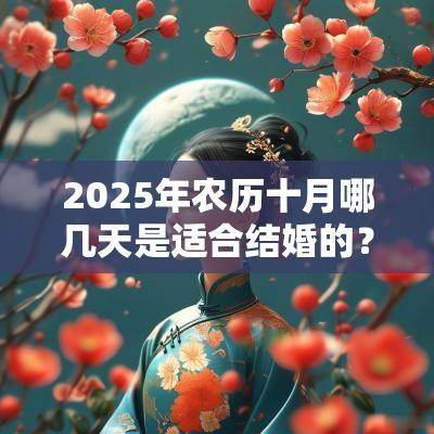 2025年农历十月哪几天是适合结婚的?结婚的好日子怎么挑选? 2025年农历十月哪几天是适合结婚的?结婚的好日子怎么挑选?