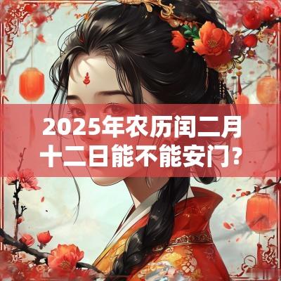 2025年农历闰二月十二日能不能安门？