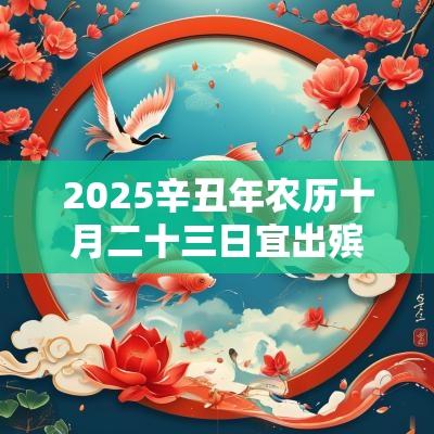2025辛丑年农历十月二十三日宜出殡行丧吗？