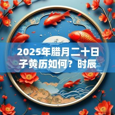 2025年腊月二十日子黄历如何？时辰吉凶如何？