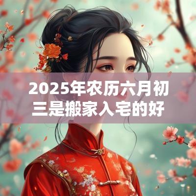 2025年农历六月初三是搬家入宅的好日子吗? 2025年农历六月初三是搬家入宅的好日子吗?