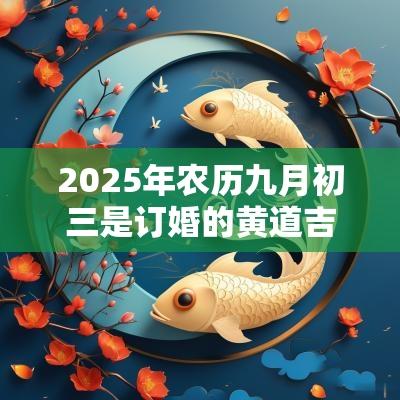 2025年农历九月初三是订婚的黄道吉日吗? 2025年农历九月初三是订婚的黄道吉日吗?