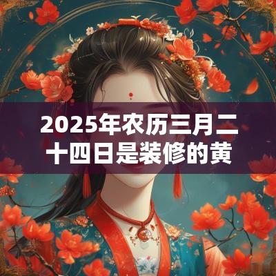 2025年农历三月二十四日是装修的黄道吉日吗? 2025年农历三月二十四日是装修的黄道吉日吗?