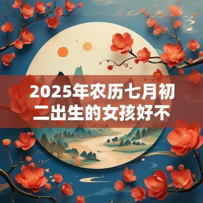 2025年农历七月初二出生的女孩好不好?女孩命运分析 2025年农历七月初二出生的女孩好不好?女孩命运分析