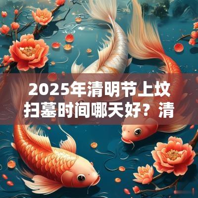 2025年清明节上坟扫墓时间哪天好？清明节上坟禁忌有哪些？